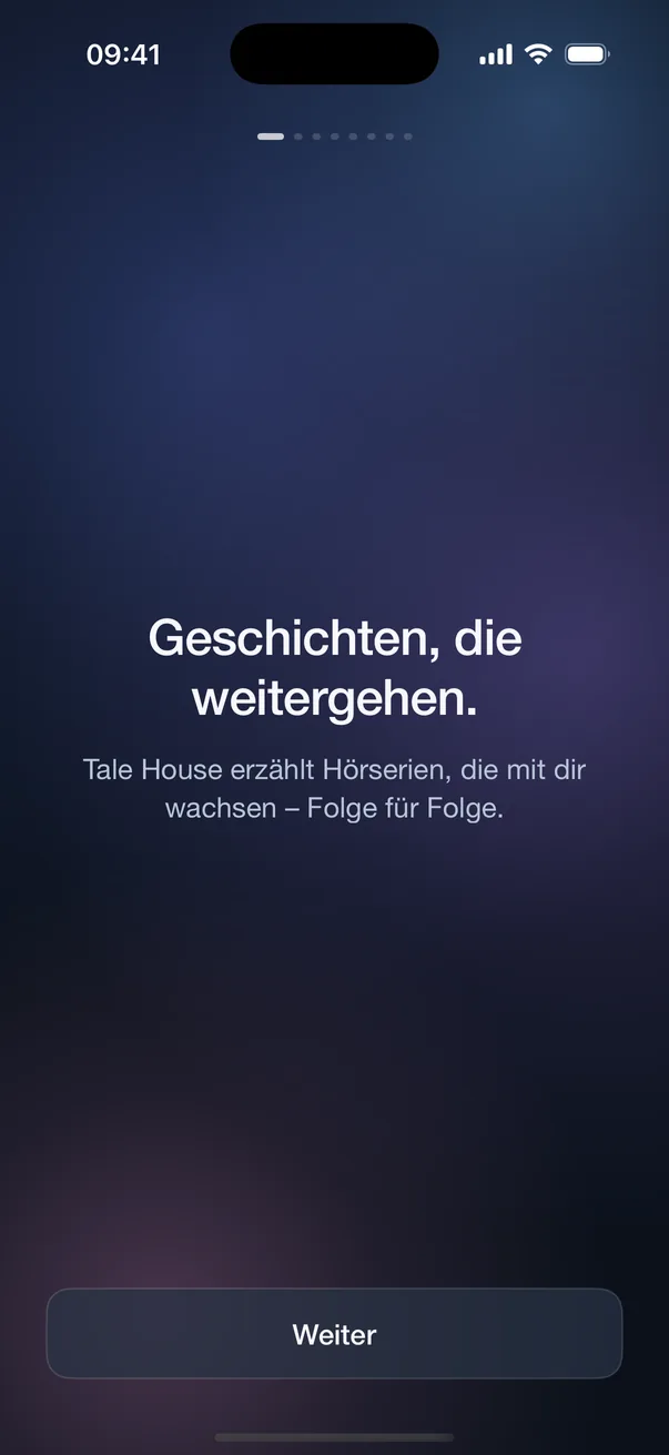 Geschichten, die weitergehen: das Erste, was du siehst.
