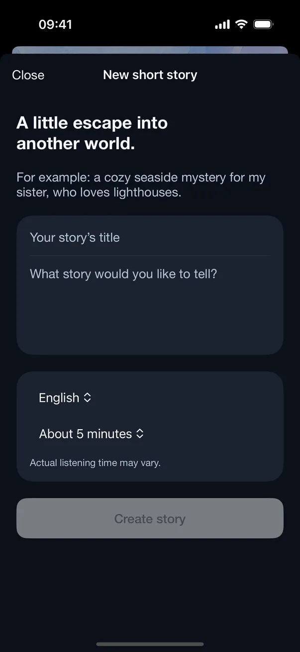 One idea, one complete story, for you or someone you love.