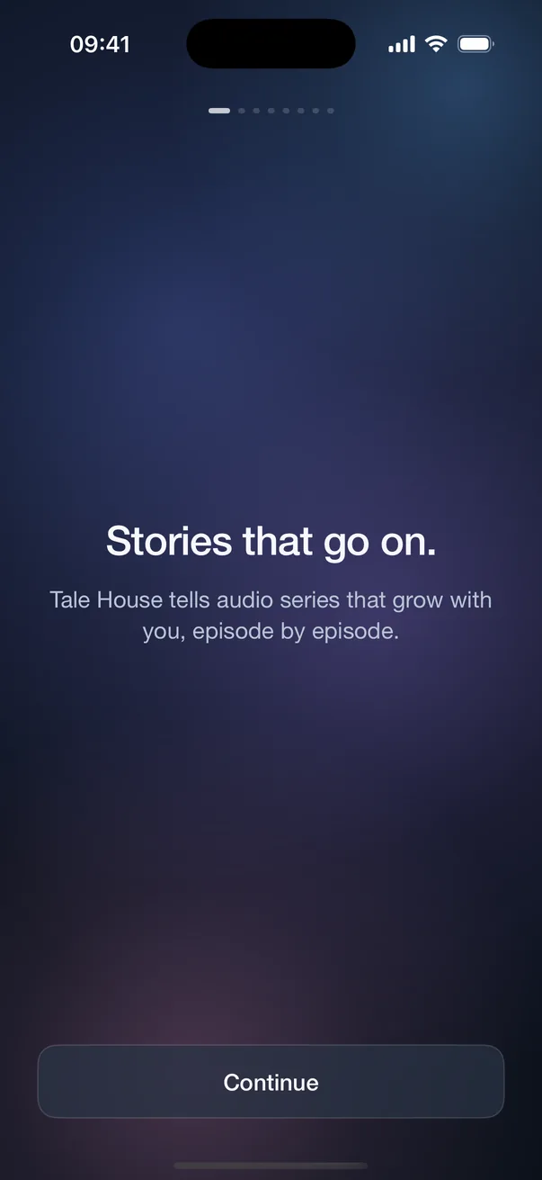 Stories that go on: the first thing you see.