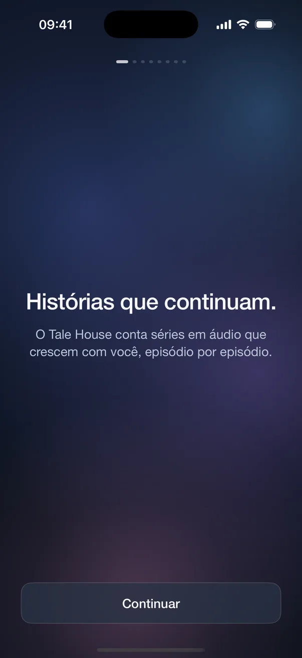 Histórias que continuam: a primeira coisa que você vê.